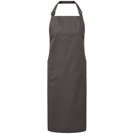 Dark Grey - Front - Premier Organic Fairtrade Certified Recycled Full Apron