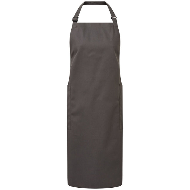 Dark Grey - Front - Premier Organic Fairtrade Certified Recycled Full Apron