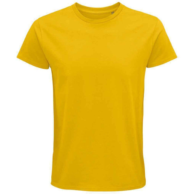 Gold - Front - SOLS Unisex Adult Pioneer Organic T-Shirt