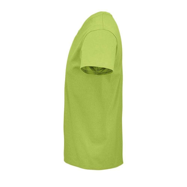 Apple Green - Side - SOLS Unisex Adult Pioneer Organic T-Shirt