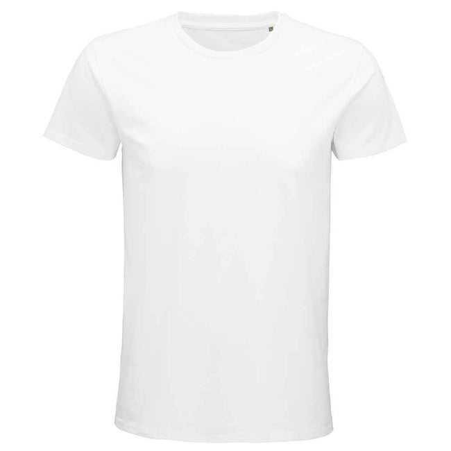 White - Front - SOLS Unisex Adult Pioneer Organic T-Shirt