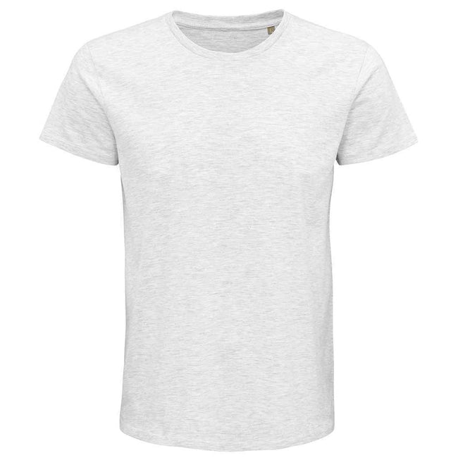 Ash - Front - SOLS Unisex Adult Pioneer Organic T-Shirt