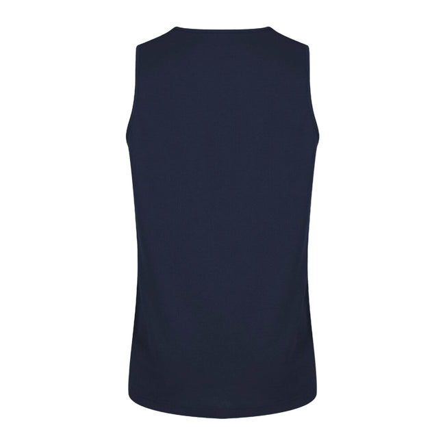 Navy - Back - Canterbury Mens Club Dry Tank Top