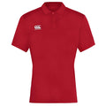 Red - Front - Canterbury Mens Club Dry Polo Shirt
