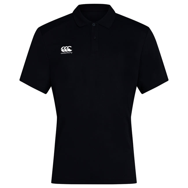 Black - Front - Canterbury Mens Club Dry Polo Shirt