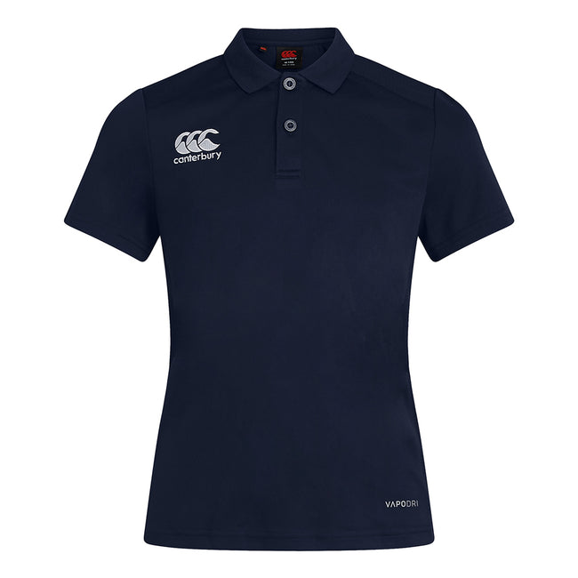 Navy - Front - Canterbury Womens-Ladies Club Dry Polo Shirt