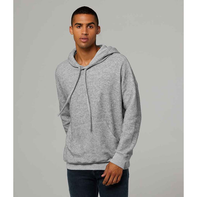 Athletic Heather Grey - Back - Bella + Canvas Unisex Adult Sueded Hoodie