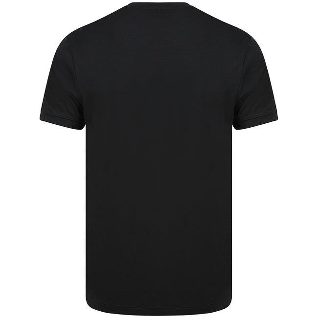 Black - Back - Henbury Mens HiCool Performance T-Shirt