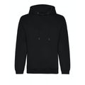 Deep Black - Front - Awdis Mens Organic Hoodie