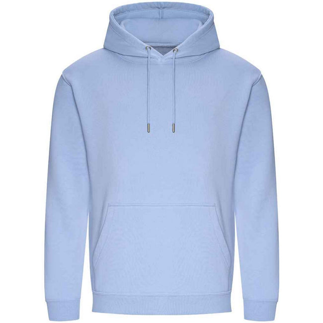 Sky Blue - Front - Awdis Mens Organic Hoodie