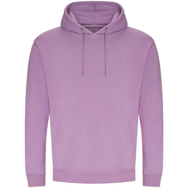 Lavender - Front - Awdis Mens Organic Hoodie