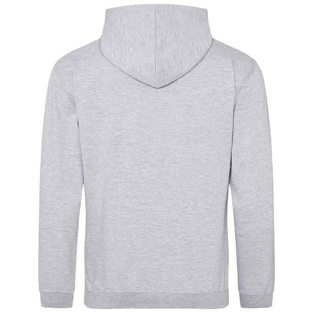 Grey Heather - Back - Awdis Mens Organic Hoodie