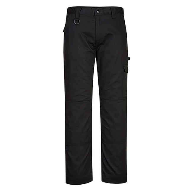 Black - Front - Portwest Mens Super Work Trousers
