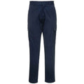 Dark Navy - Front - Portwest Mens Stretch Slim Cargo Trousers