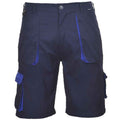 Navy - Front - Portwest Mens Texo Contrast Cargo Shorts