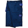 Navy - Side - Portwest Mens Texo Contrast Cargo Shorts