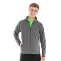 Grey - Side - Result Genuine Recycled Mens Fleece Jacket