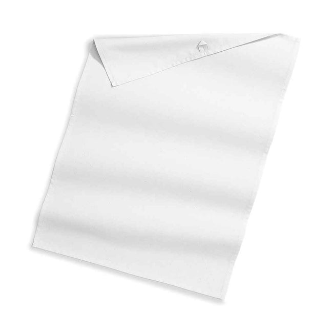 White - Front - Westford Mill Organic Cotton Tea Towel
