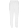 White - Lifestyle - Fruit of the Loom Mens Classic Elasticated Hem Jogging Bottoms