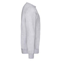 Heather Grey - Side - Fruit of the Loom Mens Classic Heather Drop Shoulder Sweatshirt