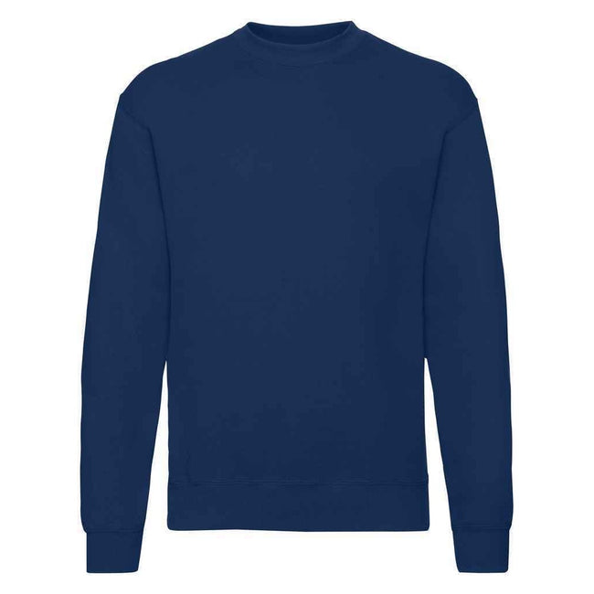 Navy - Front - Fruit of the Loom Unisex Adult Classic Drop Shoulder Sweatshirt