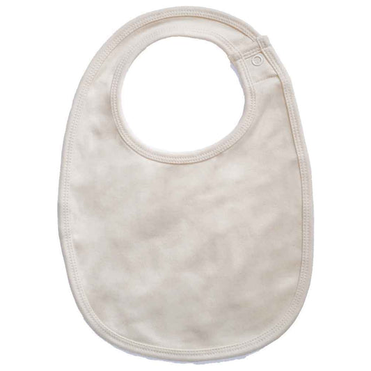 Natural - Front - Babybugz Baby Organic Single Layer Bib