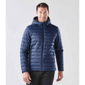 Navy-Graphite Grey - Back - Stormtech Mens Stavanger Thermal Padded Jacket