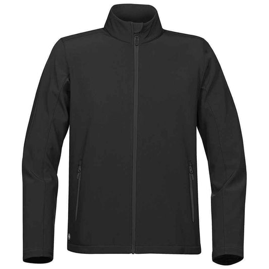 Black-Carbon - Front - Stormtech Mens Orbiter Soft Shell Jacket