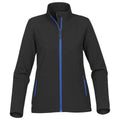 Black-Azure - Front - Stormtech Womens-Ladies Orbiter Soft Shell Jacket