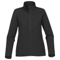 Black-Carbon - Front - Stormtech Womens-Ladies Orbiter Soft Shell Jacket