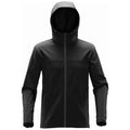 Black-Dolphin - Front - Stormtech Mens Orbiter Hooded Soft Shell Jacket