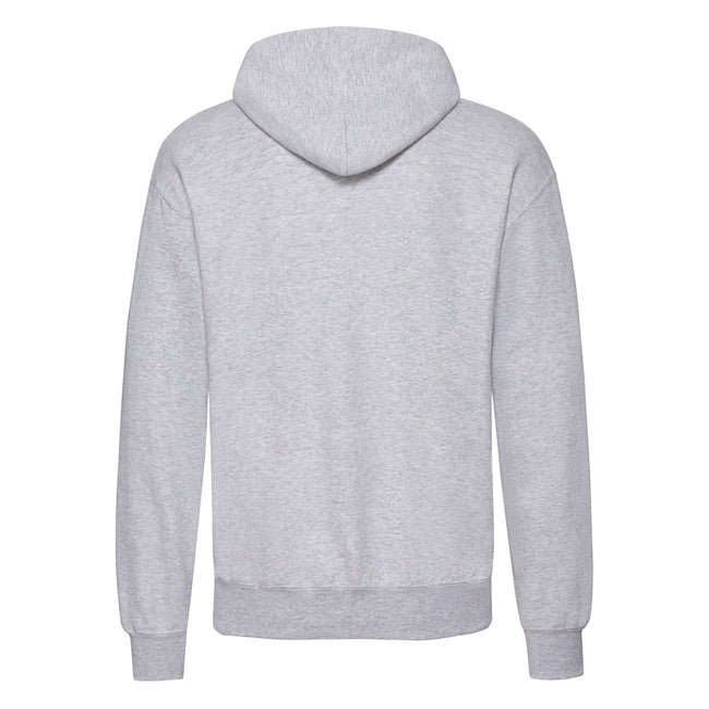 Grey - Back - Fruit Of The Loom Unisex Adult Classic Hoodie