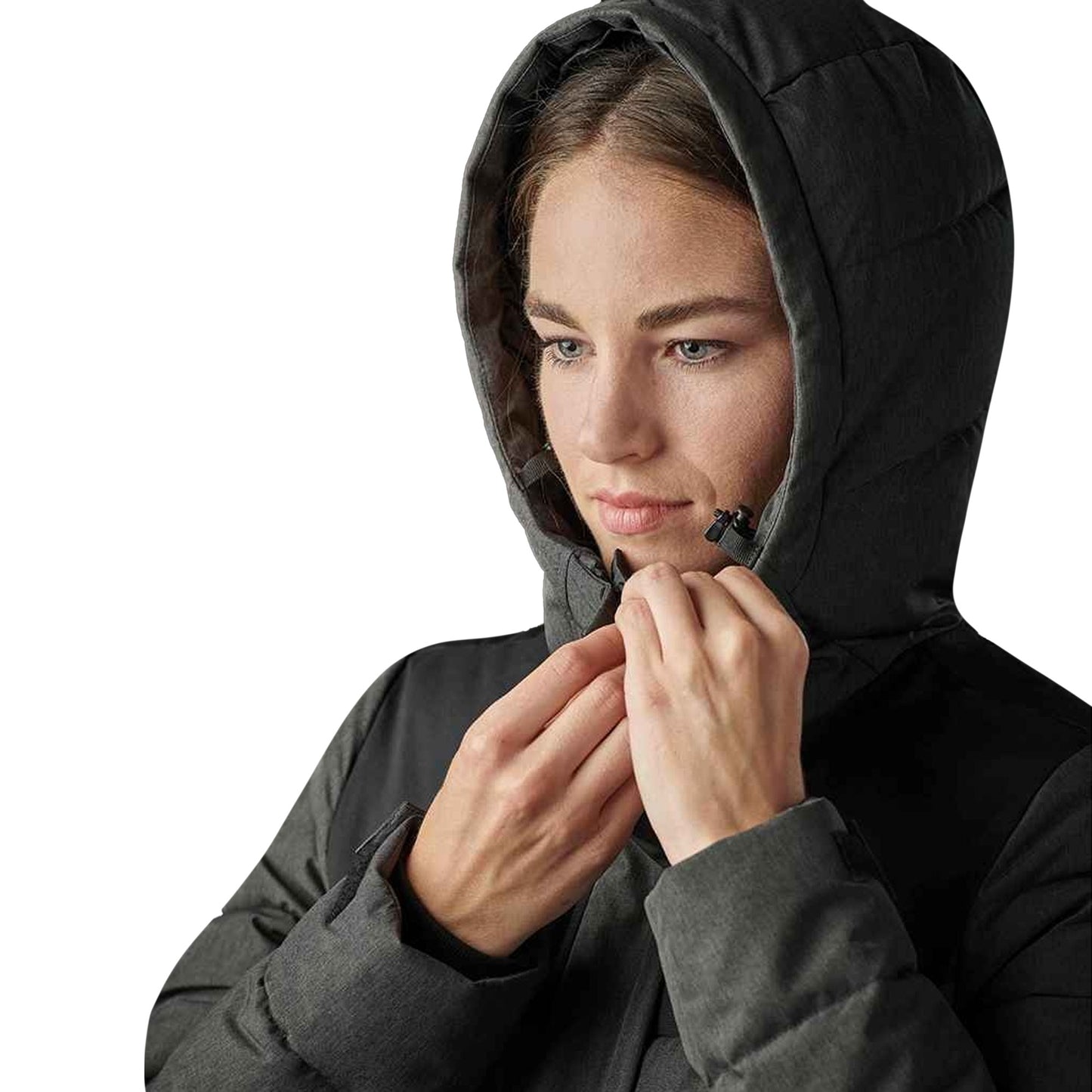 Grey Heather - Close up - Stormtech Womens-Ladies Oslo HD Parka