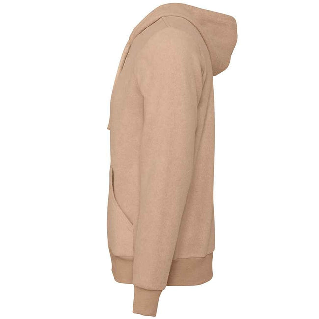 Oatmeal Grey Heather - Side - Bella + Canvas Unisex Adult Sueded Hoodie