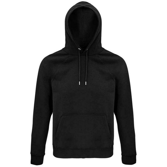 Black - Front - SOLS Unisex Adult Stellar Organic Hoodie