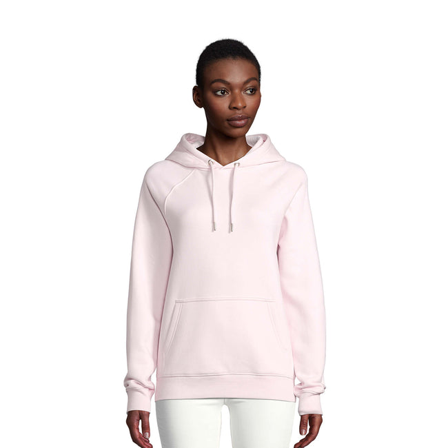 Pale Pink - Side - SOLS Unisex Adult Stellar Organic Hoodie