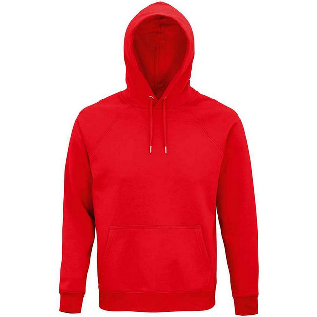 Red - Front - SOLS Unisex Adult Stellar Organic Hoodie