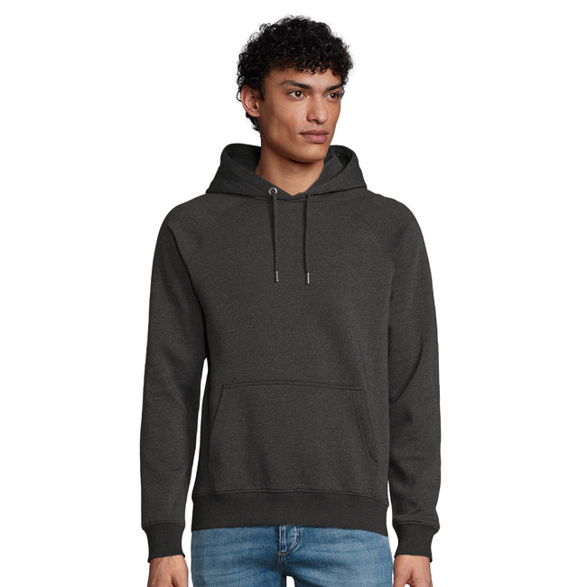 Charcoal Marl - Side - SOLS Unisex Adult Stellar Organic Hoodie