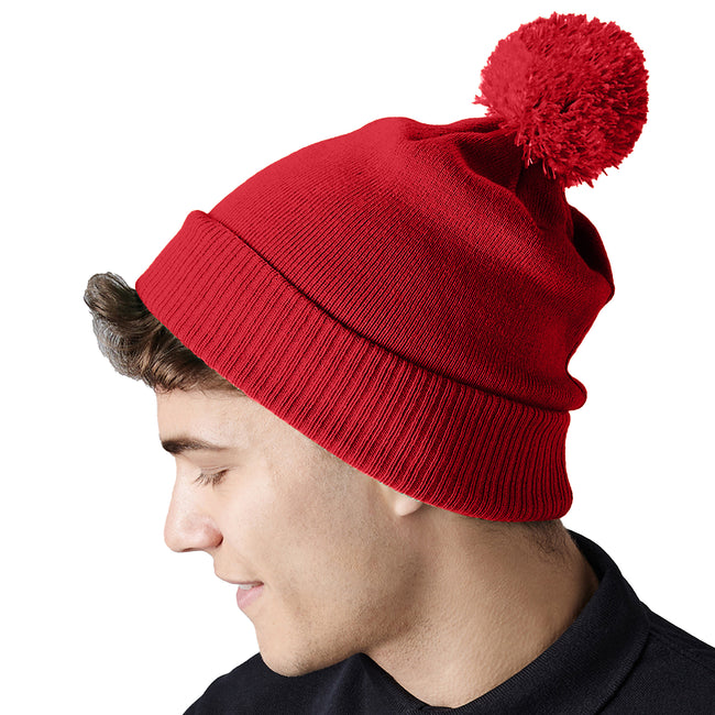 Classic Red - Back - Beechfield Snowstar Thermal Beanie