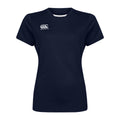 Navy - Front - Canterbury Womens-Ladies Club Dry T-Shirt