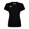 Black - Front - Canterbury Womens-Ladies Club Dry T-Shirt