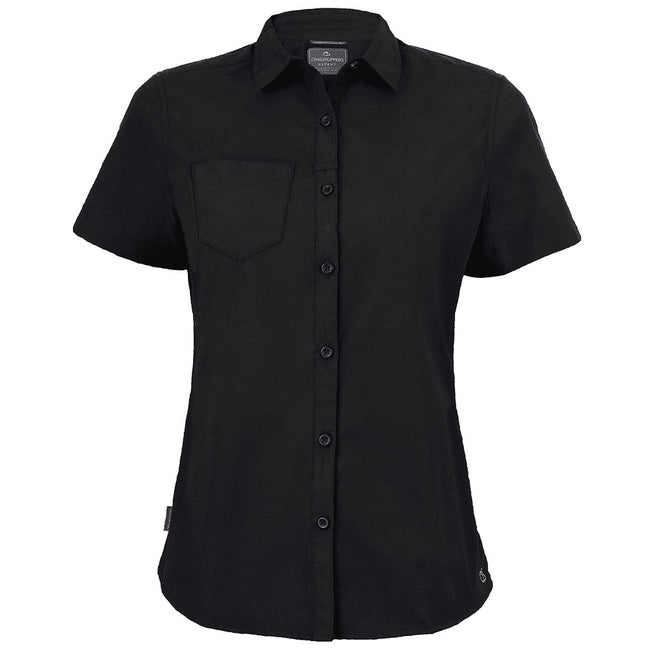 Black - Front - Craghoppers Womens-Ladies Expert Kiwi Short-Sleeved Shirt