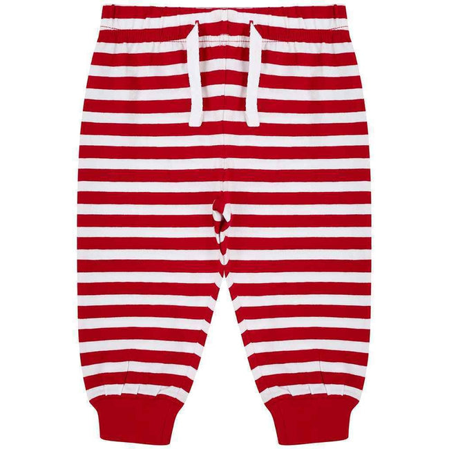 Red-White - Front - Larkwood Baby Lounge Pants
