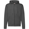 Light Graphite - Back - Fruit of the Loom Mens Classic Zipped Hoodie