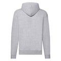 Heather Grey - Back - Fruit Of The Loom Mens Classic Heather Zipped Hoodie