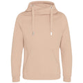 Nude - Front - Awdis Unisex Adult Cross Neck Hoodie