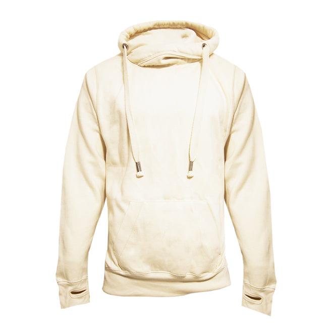 Vanilla Milkshake - Front - Awdis Unisex Adult Cross Neck Hoodie