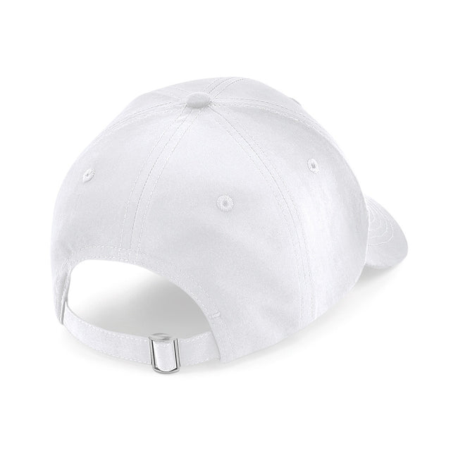 White - Back - Beechfield Unisex Adult 6 Panel Cap