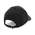 Black - Back - Beechfield Unisex Adult 6 Panel Cap