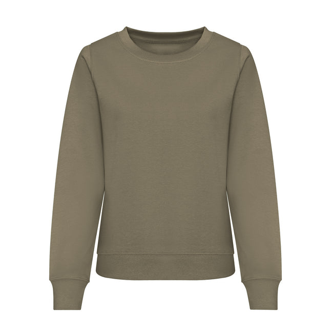 Dusky Green - Front - Awdis Womens-Ladies Sweatshirt